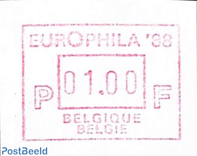 Automat stamp, Europhila 1v (face value may vary)