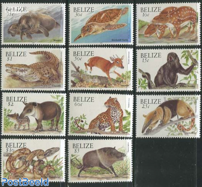 Definitives 11v with year 2003