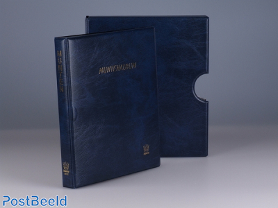 Album de portamonedas azul MH12 con 5 hojas+funda