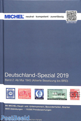 Michel Germany Specialized catalogue Germany part 2 may 1945 until present. 2019 edition