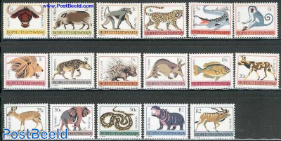 Definitives, animals 17v