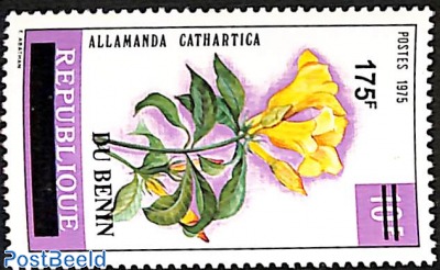 allamanda cathartica, golden trumpet, overprint