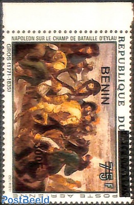 napoleon on the battlefield of eylau, overprint