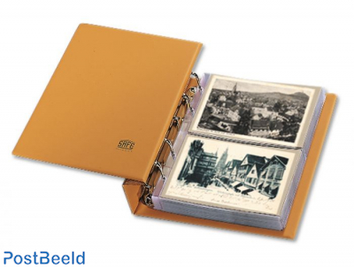 Compact album postales (145x95mm) marron acolchado