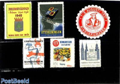 Lot with promotional seals, Sweden