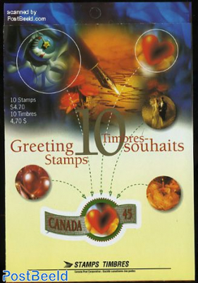 Greeting stamps booklet