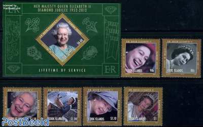 Queen Elizabeth II Diamond jubilee 6v + s/s