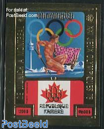 Olympic Games 1v, gold, imperforated
