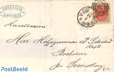 Folding letter to Svendborg