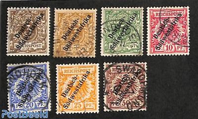 Suedwestafrika, used set with attest Richter