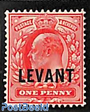 1d, Levant, Stamp out of set