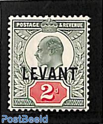 Levant, 2p, Stamp out of set