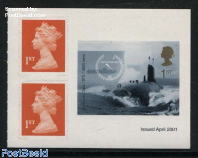 Submarines 1v s-a in booklet pane