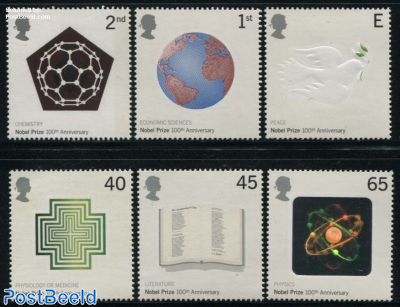 Nobel prize centenary 6v