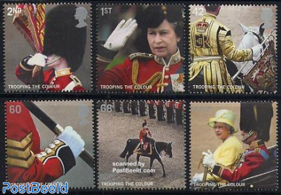Trooping the colour 6v