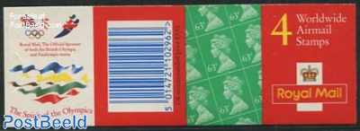 Definitives booklet, 4x63p, The Spirit of the Olympics