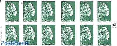 Marianne definitives booklet s-a