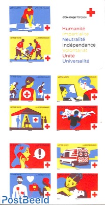 Red Cross foil booklet