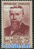 25F, Emile Baudot, Stamp out of set