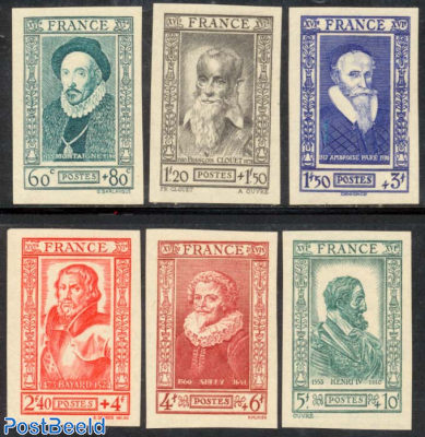 Famous persons 6v, imperforated