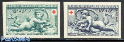 Red Cross 2v, imperforated