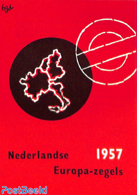 Original Dutch promotional folder from 1957, Europa, Dutch language