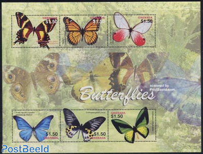 Butterflies 6v m/s, Machaonides Swallowtail