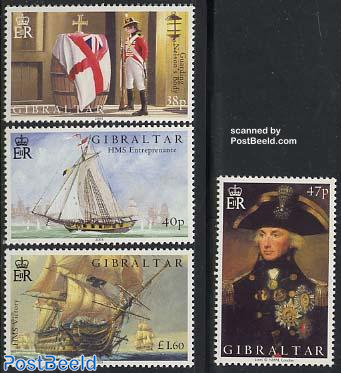Battle of Trafalgar 4v (real wood in ship)