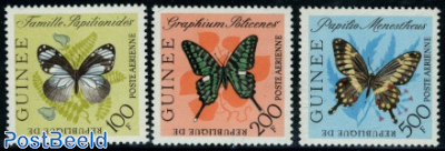 Butterflies 3v, only airmail