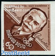 P. de Coubertin 1v imperforated