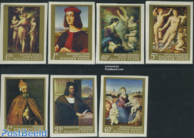 Italian paintings 7v imperforated