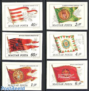 Historical flags 6v imperforated