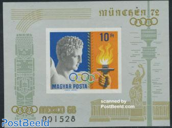 Olympic games Mexico-Munich s/s imperforated