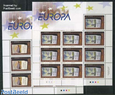 Europa, poster art 2 minisheets