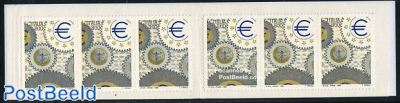 Italia, Euro booklet (with 6 s-a stamps)