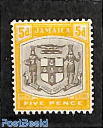 5p, WM Crown-CA, Stamp out of set