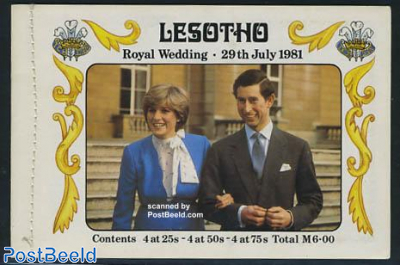 Charles & Diana wedding booklet