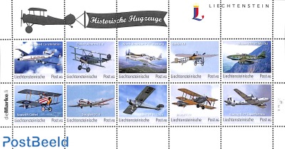 Historical planes 10v m/s (pers. stamps No. 8)