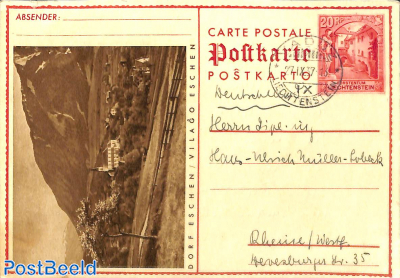 Illustrated Postcard 20Rp, Dorf Eschen