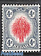 Kedah 4c, Stamp out of set