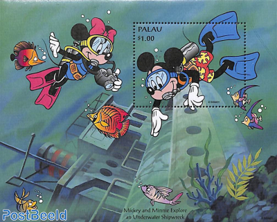 Mickey and Minnie diving s/s