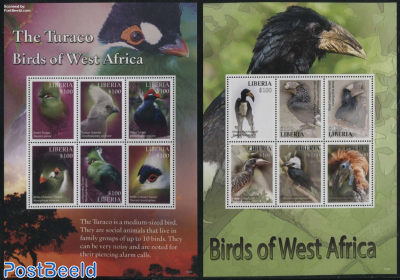 Birds of West Africa 2 s/s