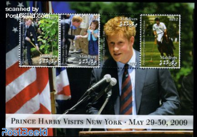 Prince Harry visits New York 4v m/s