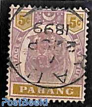 Pahang, 5c, Stamp out of set
