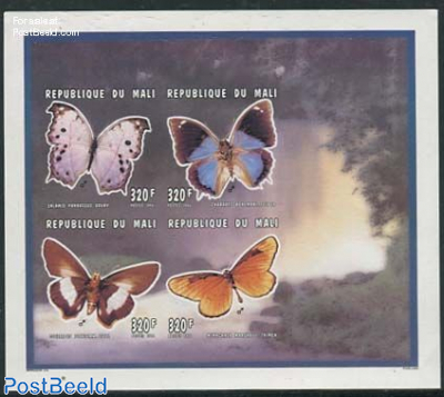 Butterflies 4v m/s, Imperforated