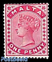 1p, rosa, Stamp out of set