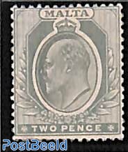 2p grey, Stamp out of set