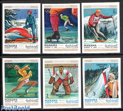 Olympic Winter Games 6v, Imperforated