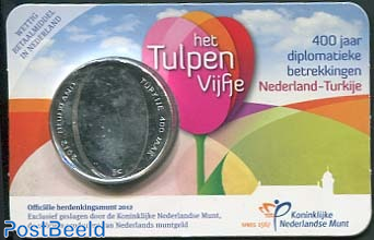 5 euro 2012 Tulpenvijfje coincard