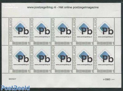 Postzegelblog.nl minisheet